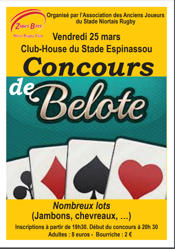 affiche belote